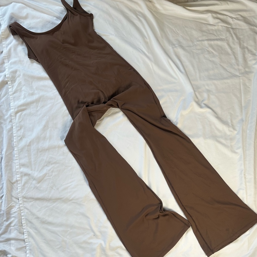 Brown Sleeveless Jumpsuit